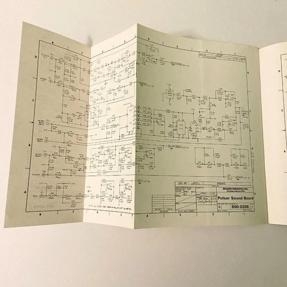 Vintage 1981 Pulsar Owners Manual Gremlin Sega Arcade Game Manual - Picture 10 of 12